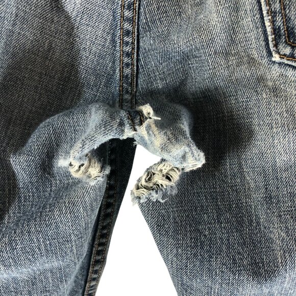 Levis Mens Jeans 559 Relaxed Straight Distressed Grunge 32x30 Measures 32x27 - Picture 7 of 10